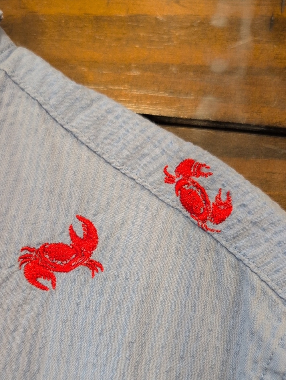 Chubbies The Nutter Seersucker Crab Popover Short Sleeve - Picture 3 of 7